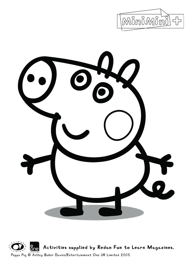 Peppa Pig et George jouant dans le jardin