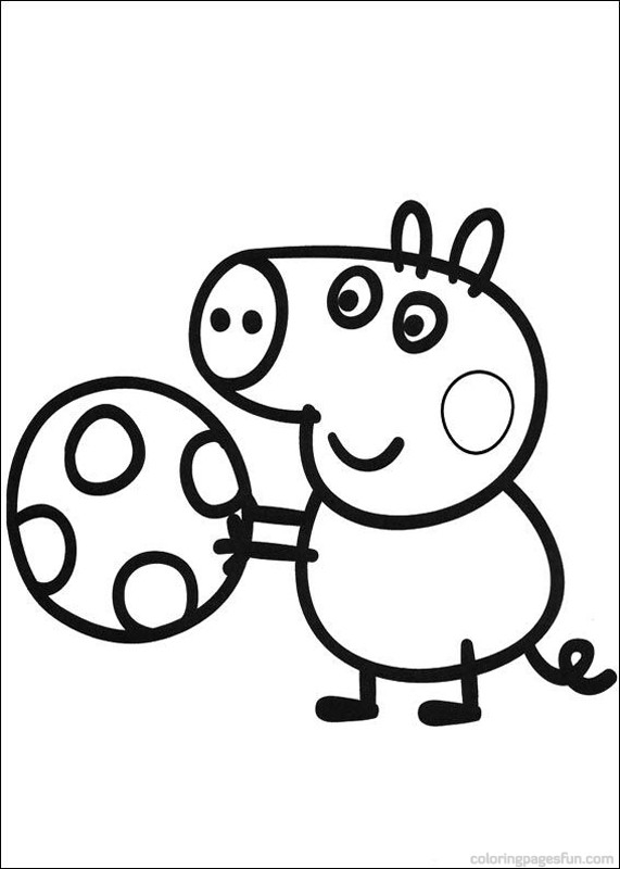 Peppa Pig et son ami George s'amusent dans un paisible jardin