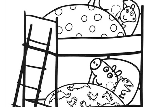Peppa Pig jouant dans un jardin ensoleillé