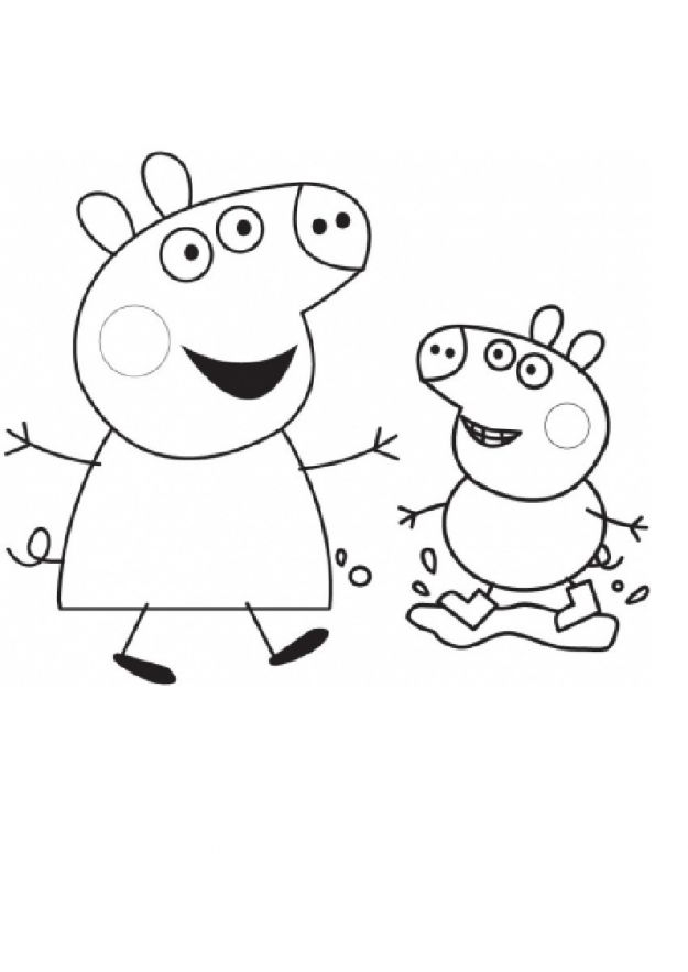 Peppa Pig et sa famille s'amusent dans un décor ensoleillé