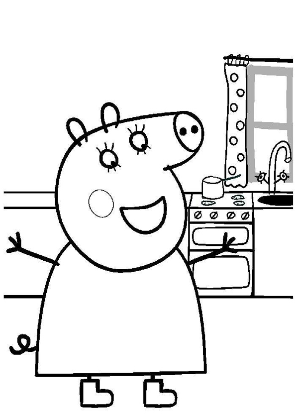 Peppa Pig jouant dans un champ de fleurs Peppa Pig jouant dans un champ de fleurs