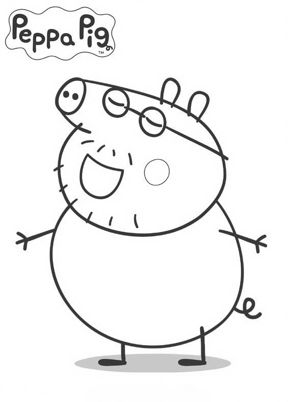 Peppa Pig et George jouant dans le jardin