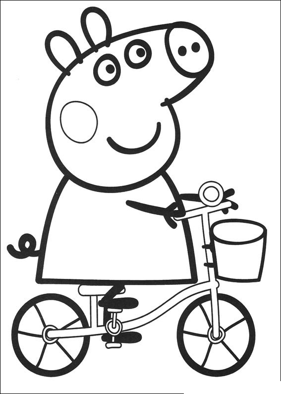 Peppa Pig en train de jouer avec son frère George dans un jardin