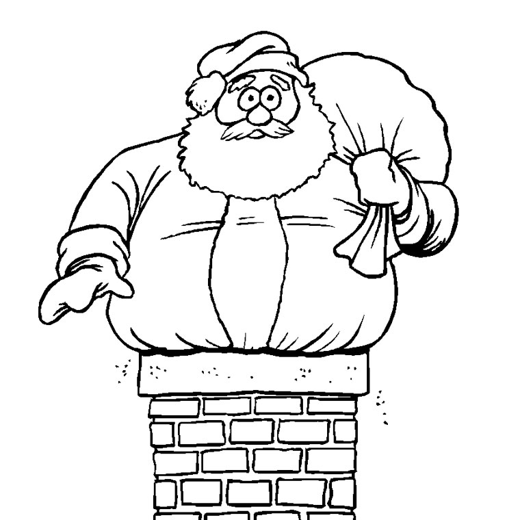 Un père Noël joyeux en pleine préparation de Noël