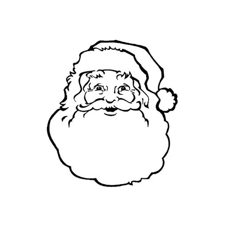 Coloriage du Père Noël en train de préparer ses cadeaux
