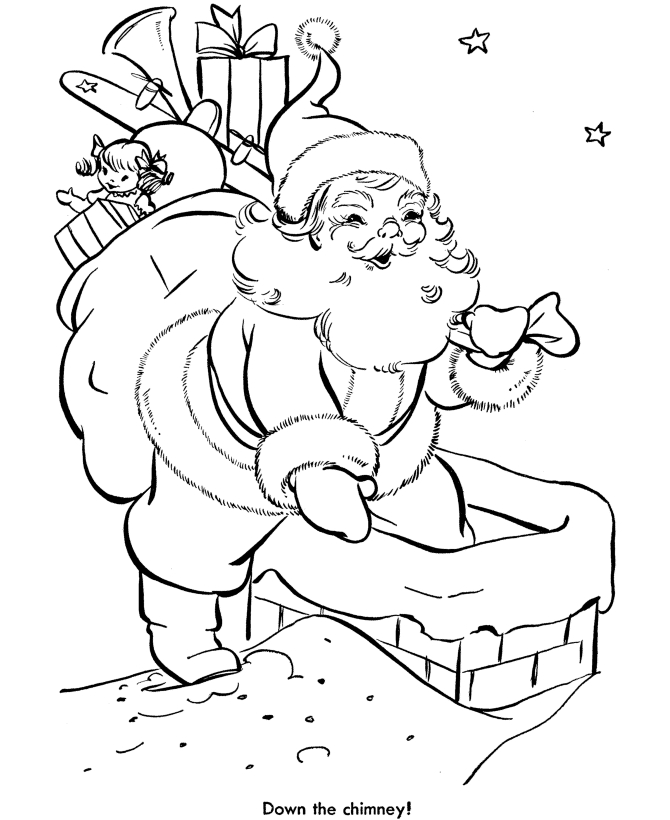 Un père Noël joyeux entouré de cadeaux et d'un sapin