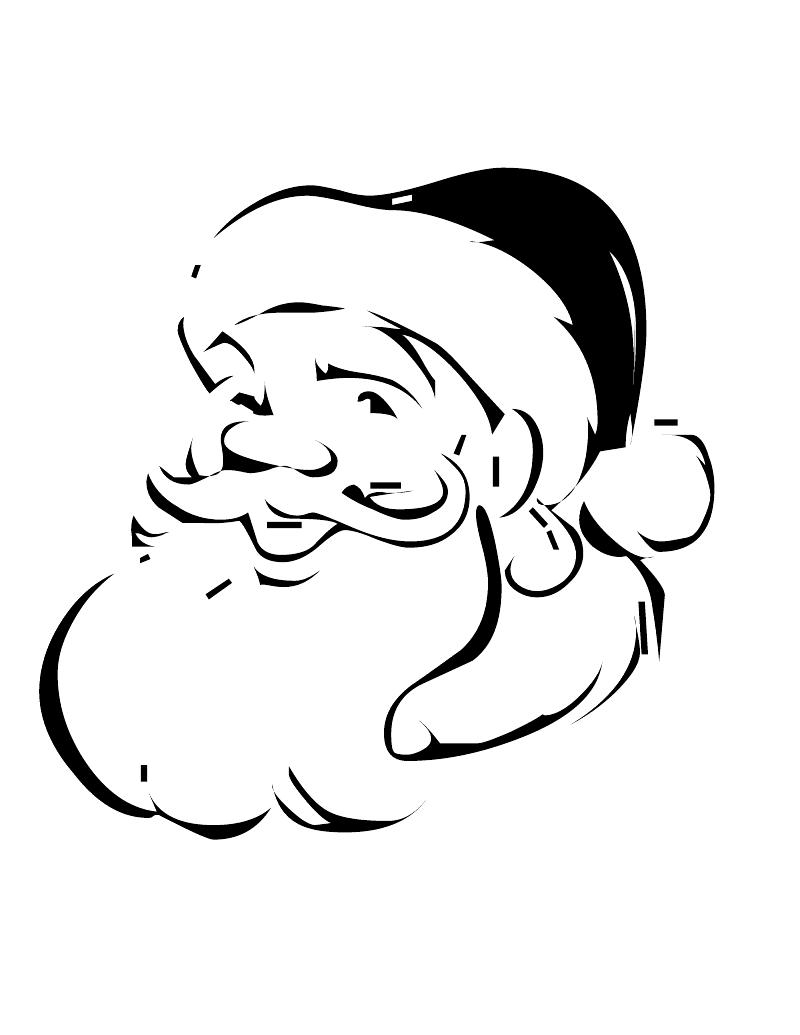 Un père Noël joyeux portant un sac de cadeaux sous un ciel étoilé