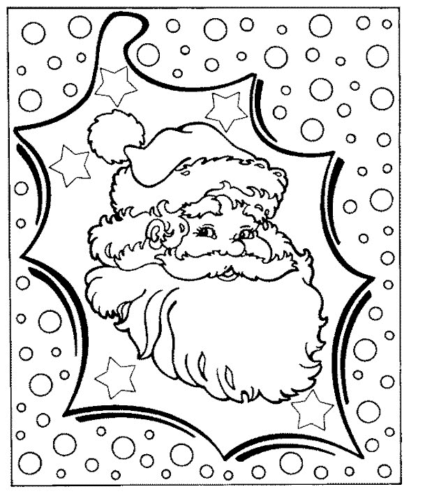 Coloriage du père Noël en pleine préparation de cadeaux