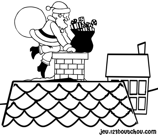 Le Père Noël préparant des cadeaux dans son atelier