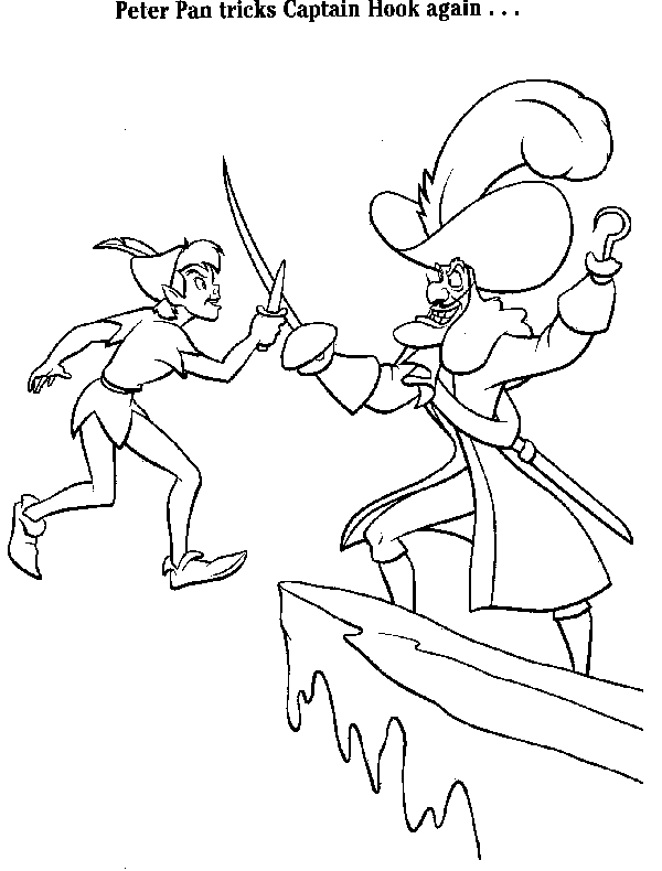 Peter Pan volant au-dessus de Neverland