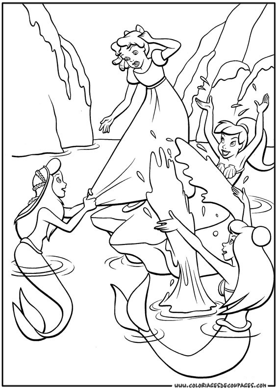 Peter Pan et le pays imaginaire dans un moment de rêve