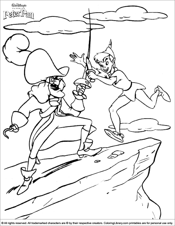 Peter Pan et Wendy en pleine aventure dans le ciel de Neverland