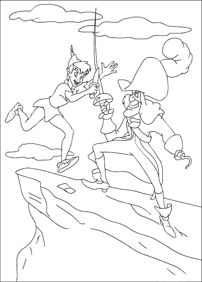 Peter Pan volant au-dessus de la ville de Londres
