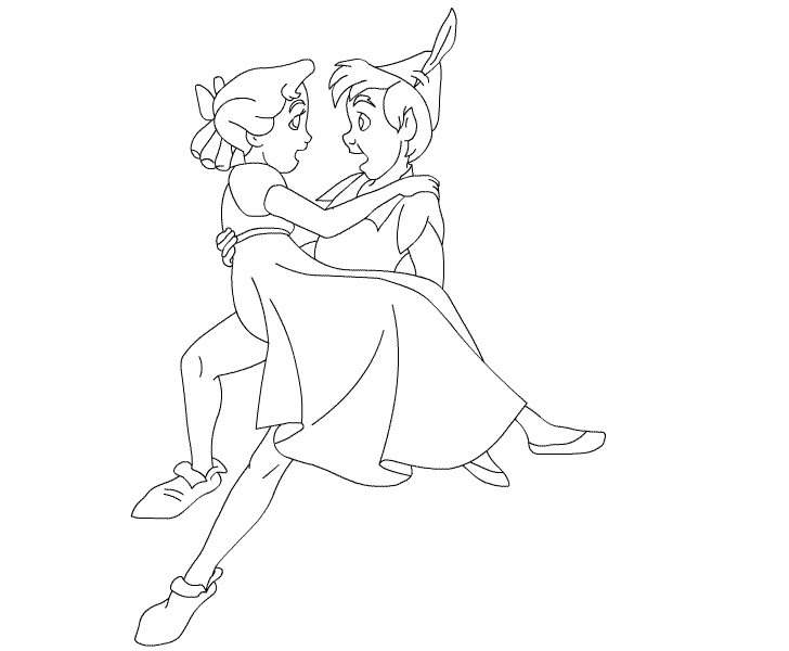 Peter Pan et Wendy dans le ciel de Londres