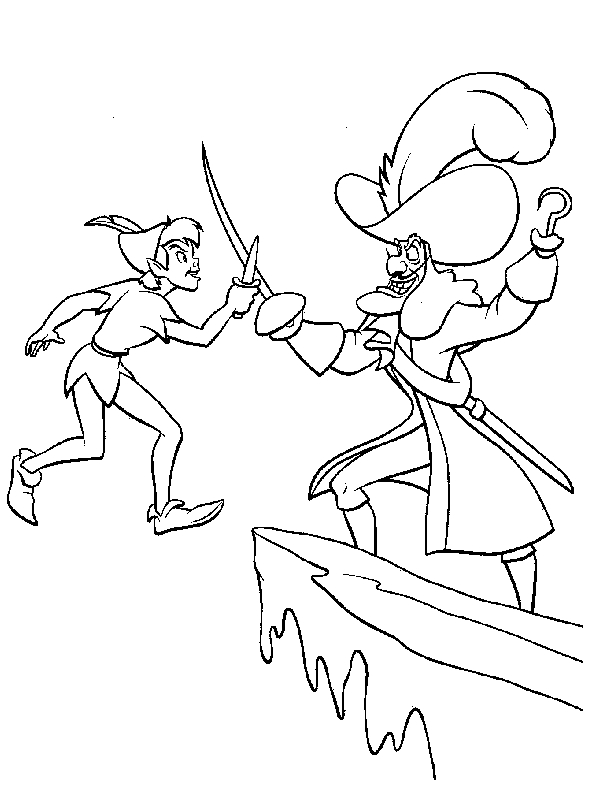 Peter Pan volant au-dessus de Londres avec la fée Clochette
