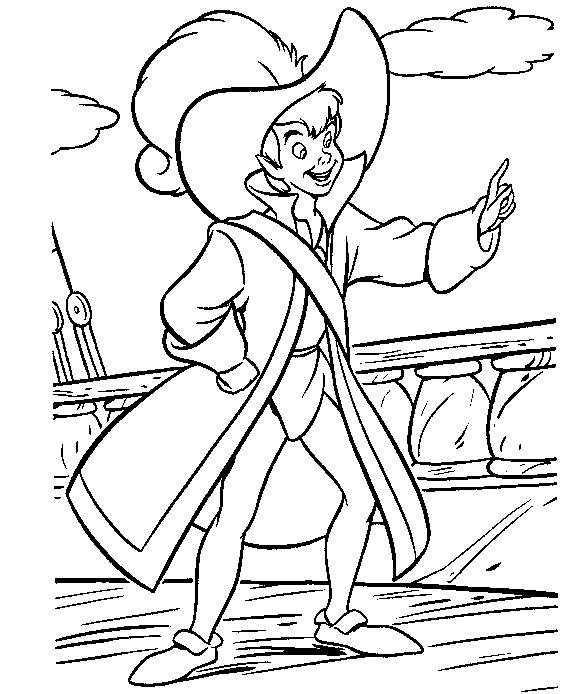 Peter Pan volant au-dessus de Londres avec ses amis
