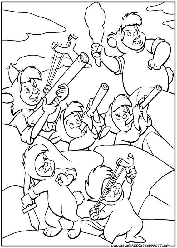 Peter Pan volant au-dessus de Londres avec ses amis