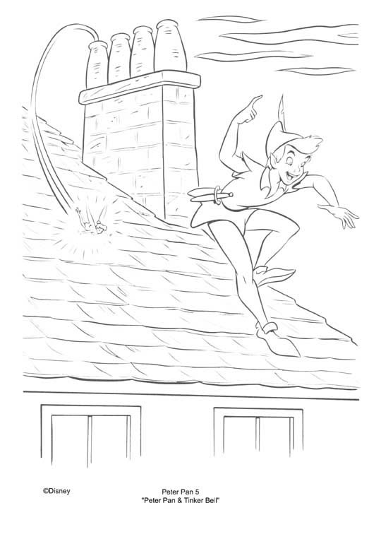 Peter Pan et les enfants dans un décor de Neverland