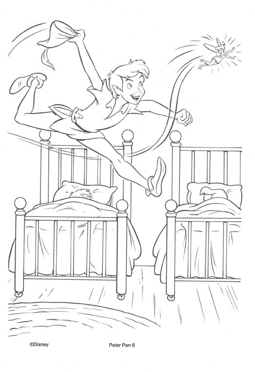 Peter Pan volant au-dessus de Neverland