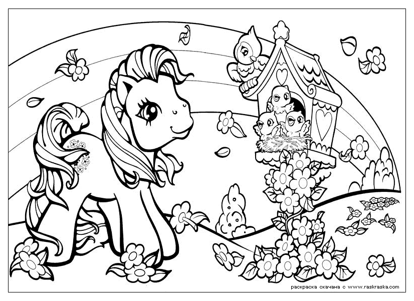 Un petit poney gambadant sous un ciel étoilé