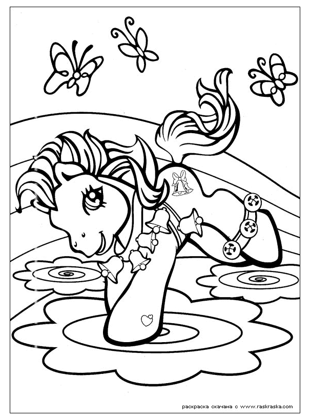 Un petit poney au galop dans un champ fleuri