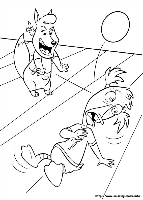 Petit poulet Chicken Little regardant le ciel