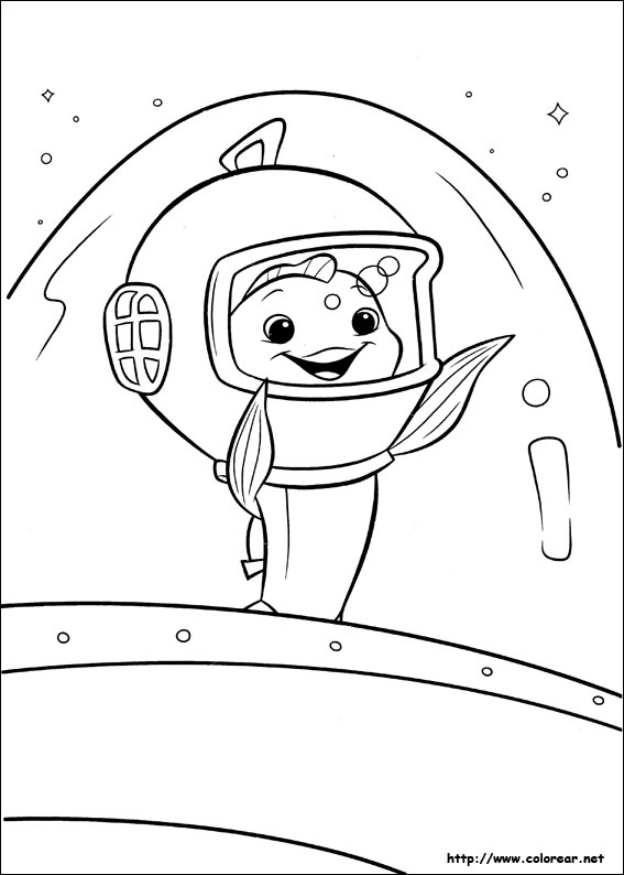 Coloriage d'un petit poulet dans un environnement joyeux