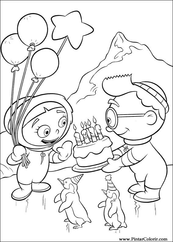 Coloriage des Petits Einstein en pleine aventure musicale
