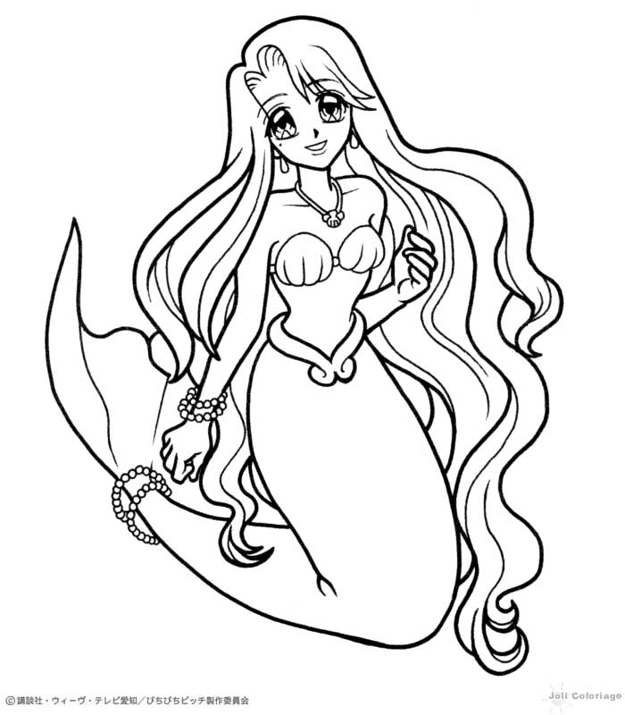 Coloriage Pichi Pichi Pitch: Mélodie des sirènes #19747 à imprimer Coloriage Pichi Pichi Pitch: Mélodie des sirènes #19747 à imprimer