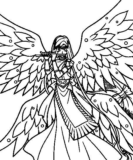 Coloriage de Pichi Pichi Pitch : Melodie des Sirènes en pleine action Coloriage de Pichi Pichi Pitch : Melodie des Sirènes en pleine action