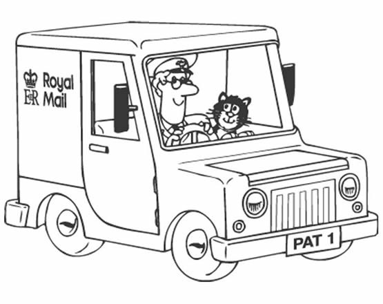 Pierre le facteur livrant du courrier dans un décor amical