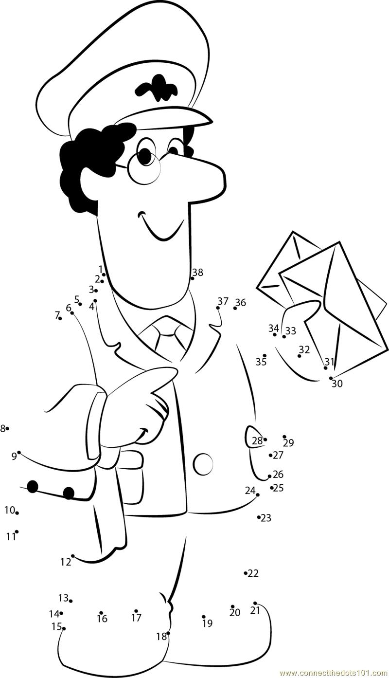 Pierre le facteur livrant le courrier dans un quartier animé