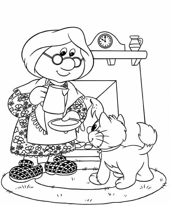 Coloriage de Pierre le Facteur en pleine livraison de lettres