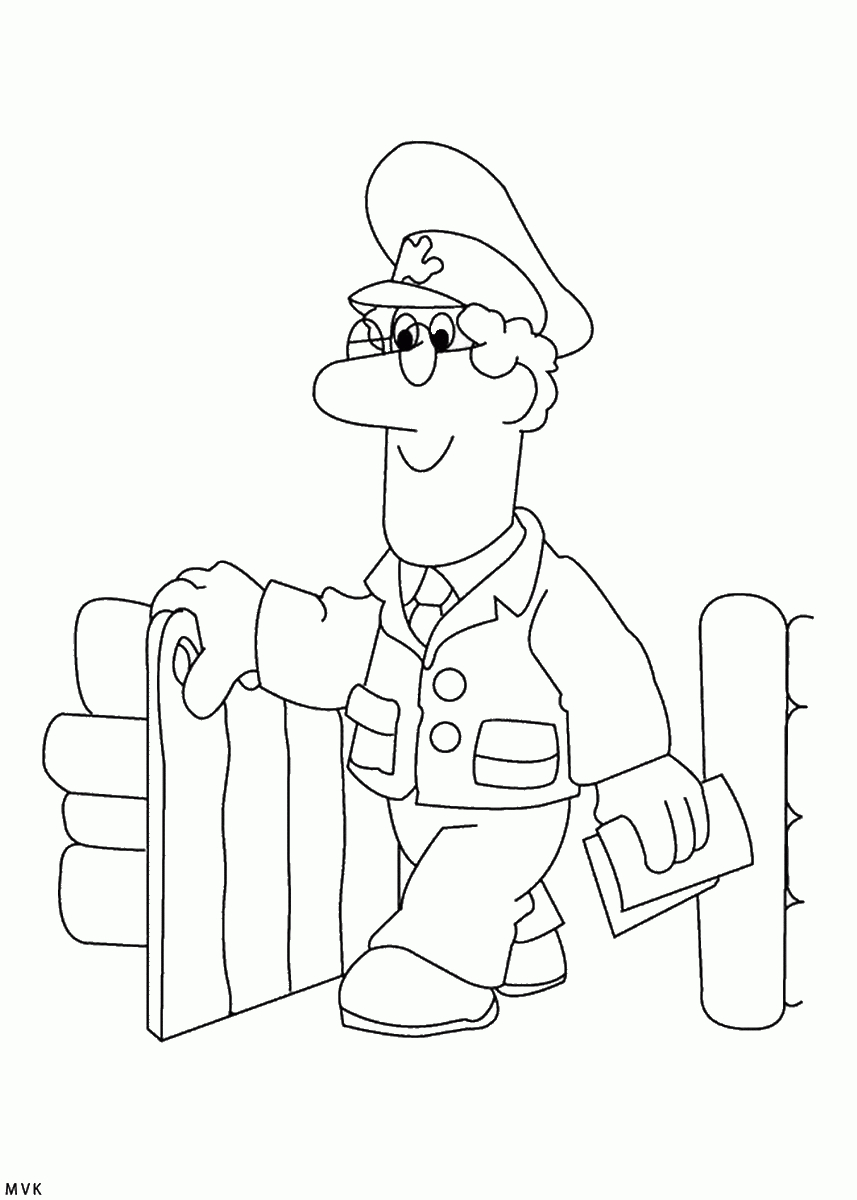 Pierre le facteur livrant du courrier dans un décor paisible