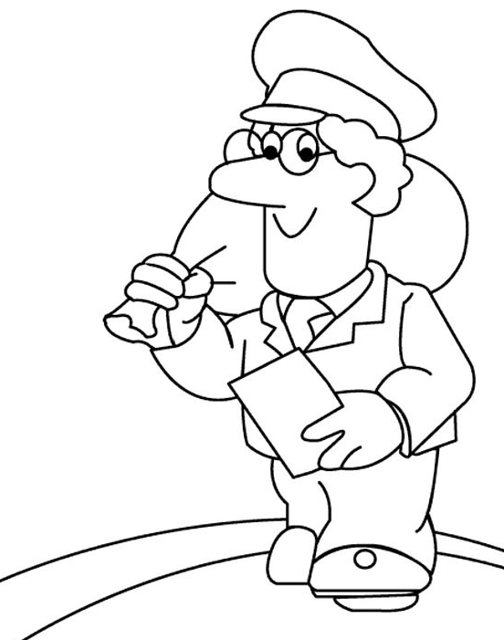 Pierre le facteur distribuant le courrier dans un décor rural