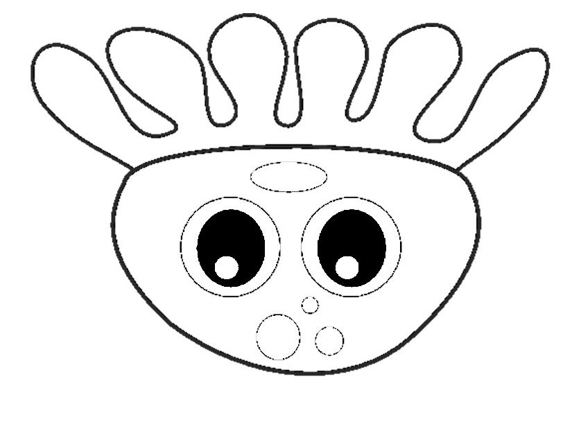 Coloriage d'une pieuvre au fond de l'océan