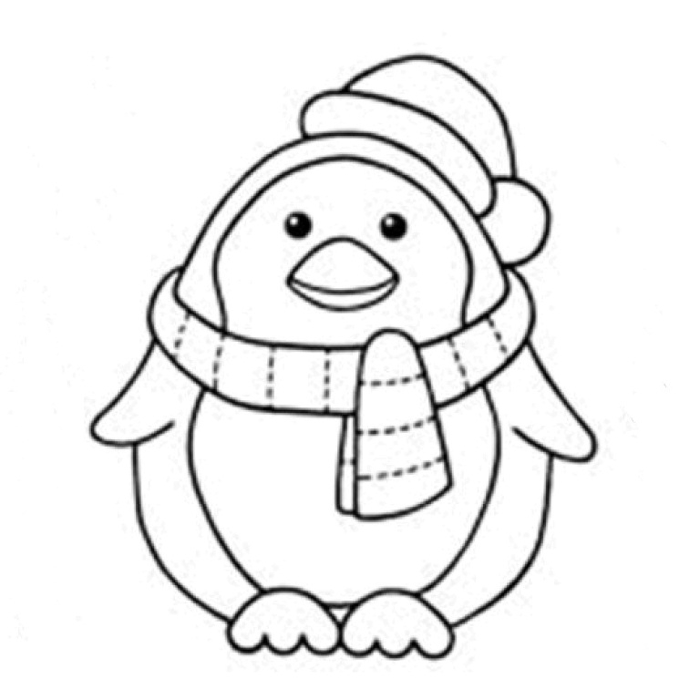 Pingouin joyeux sur un iceberg sous un ciel clair