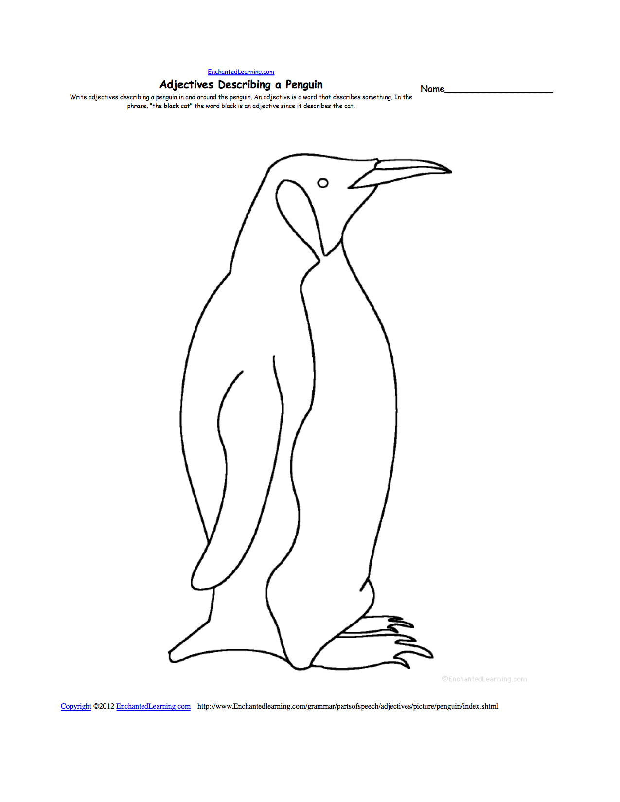Un pingouin joyeux se tient sur la glace sous un ciel nuageux