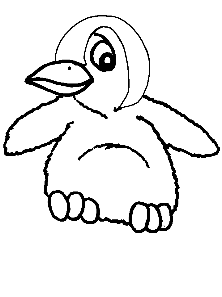 Un pingouin joyeux dans un paysage polaire