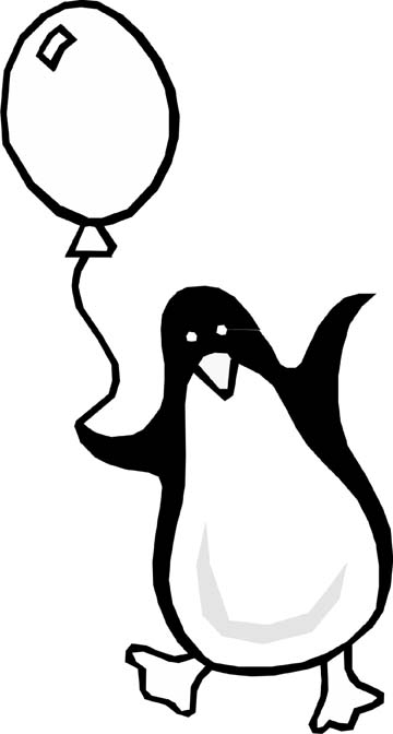 Un pingouin joyeux sur un iceberg entouré d'eau