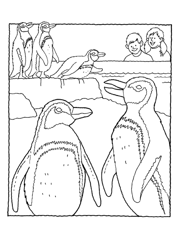 Un pingouin joyeux sur un iceberg dans un océan paisible
