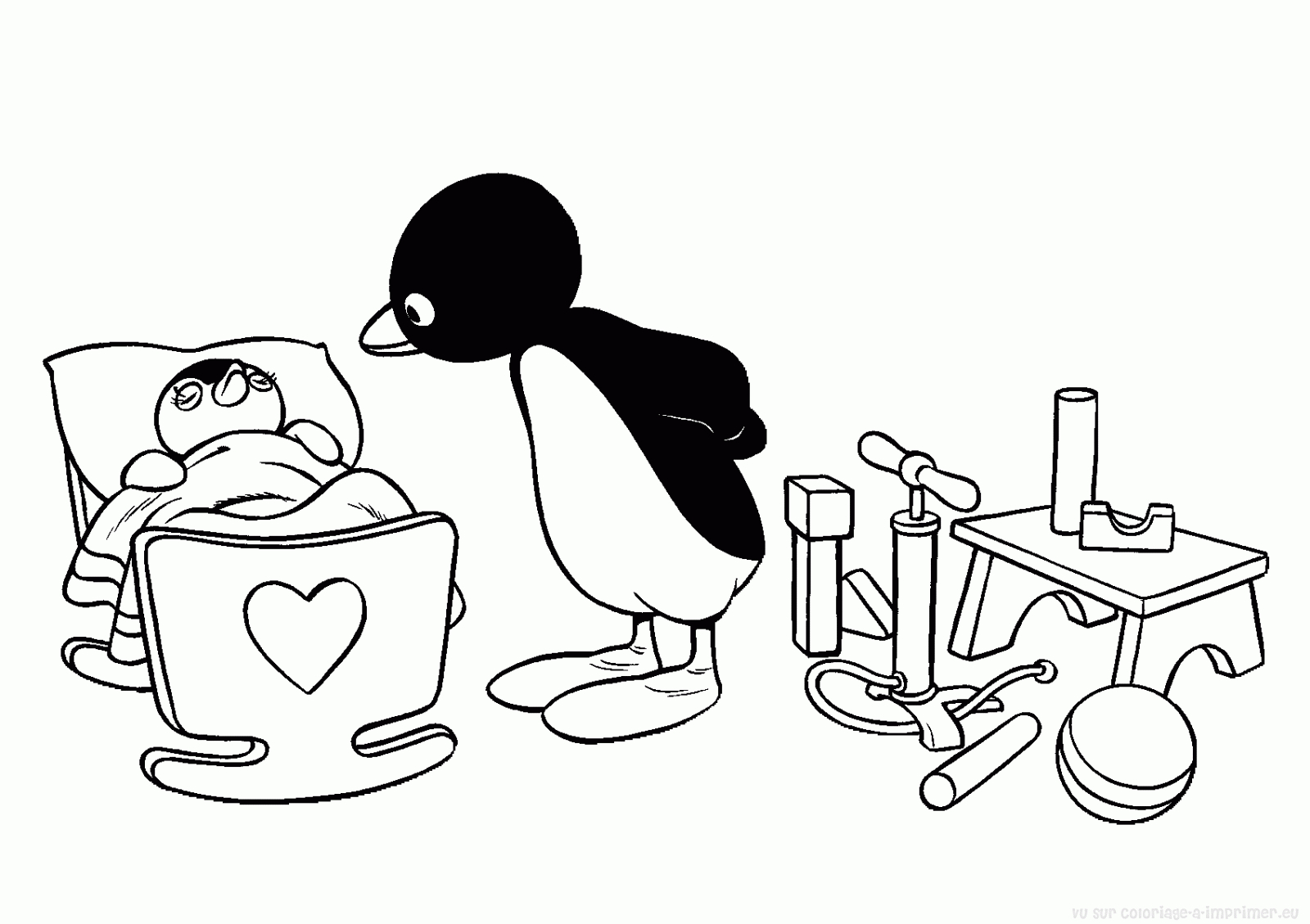 Un pingouin joyeux dans son habitat glacial