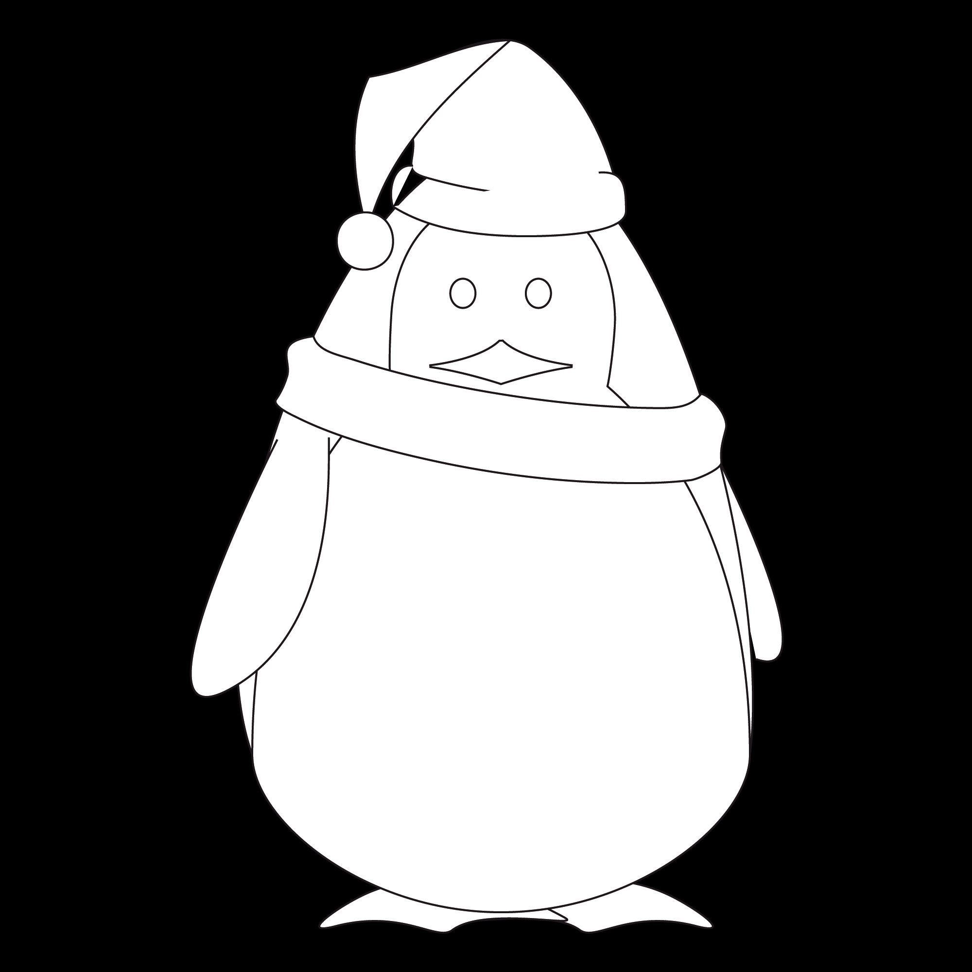 Un pingouin joyeux sur un fond de glace