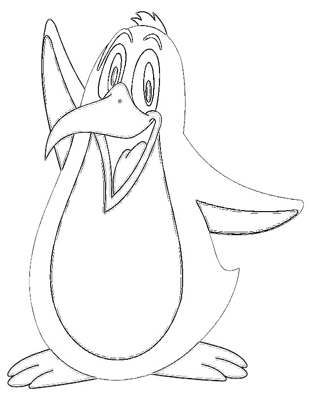 Un pingouin heureux sur un iceberg dans l'océan