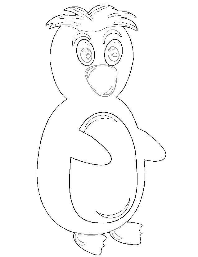 Un pingouin jouant sur la glace avec un sourire joyeux