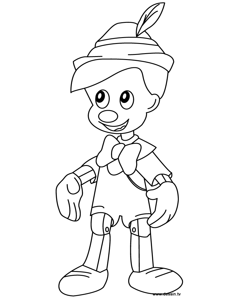 Pinocchio et Geppetto dans l'atelier de bois