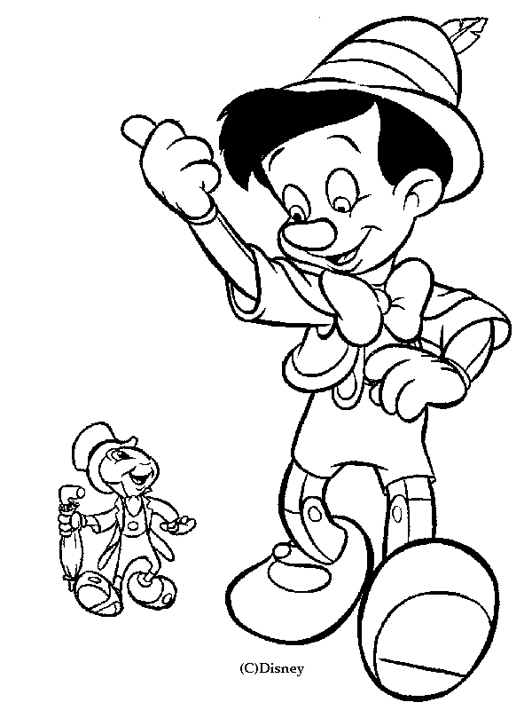Pinocchio et le plaisir du coloriage dans un décor enchanteur