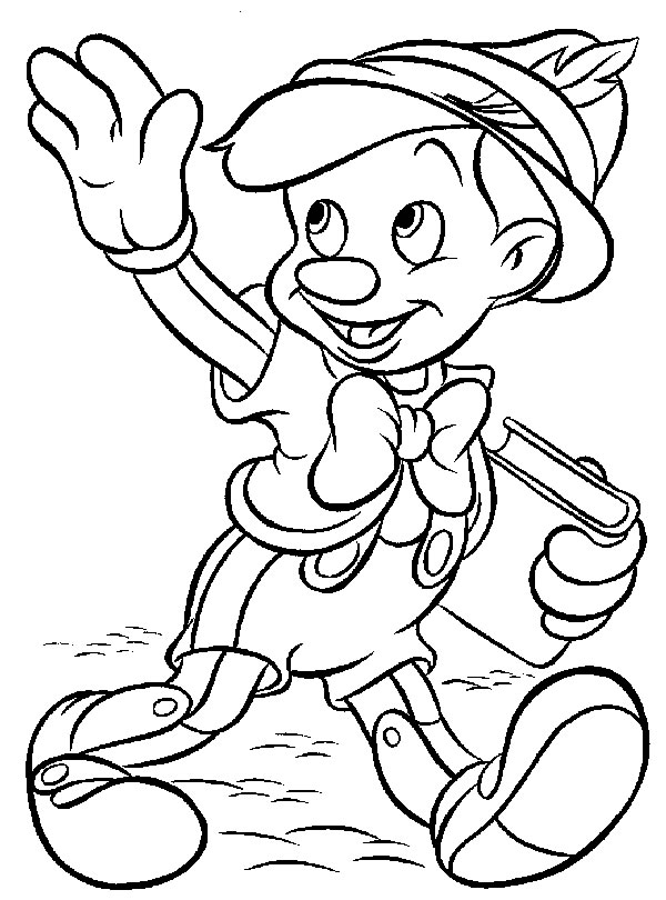 Pinocchio et Geppetto dans l'atelier de sculpture