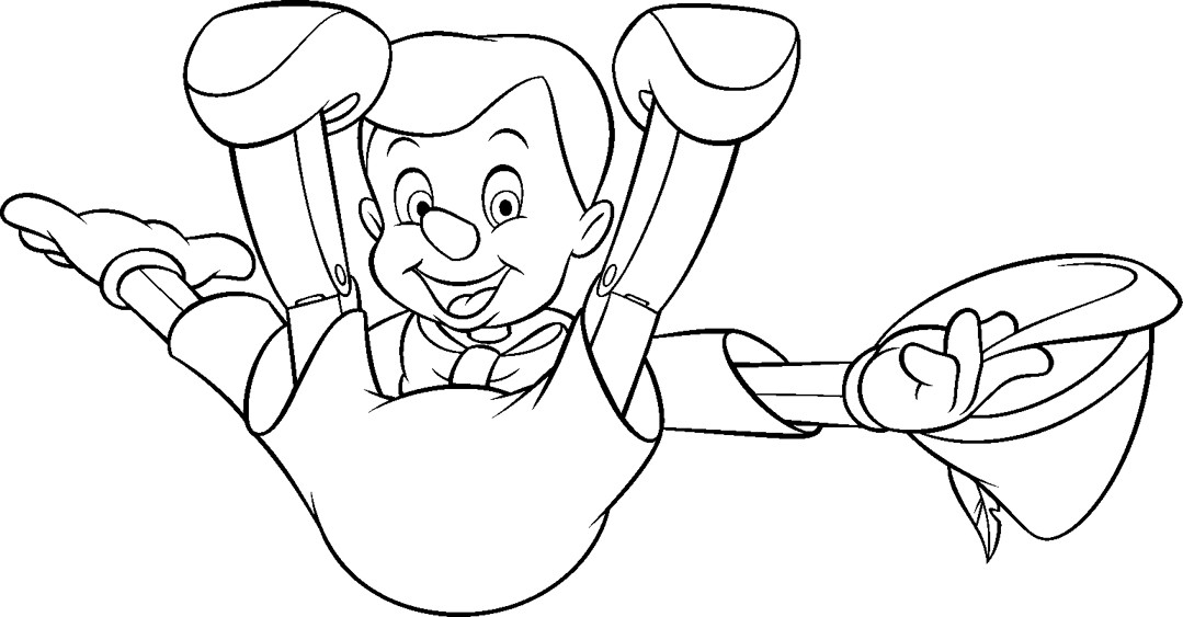 Pinocchio interagit avec Jiminy Cricket dans un décor de forêt