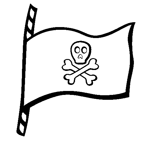 Un pirate à l'aventure sur son navire